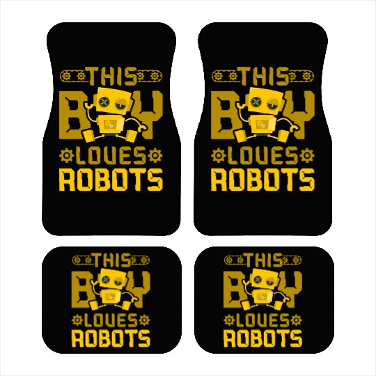 Robot Robotics Engineer Boy This Car Mats