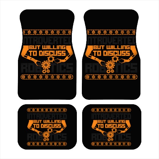 Robot Robotics Engineer Vintage Car Mats