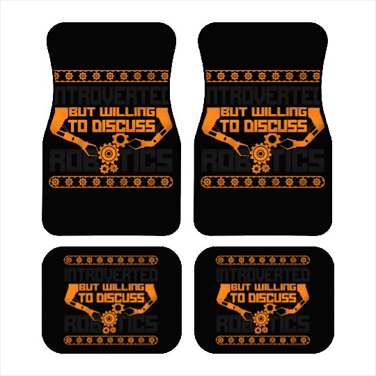 Robot Robotics Engineer Vintage Car Mats