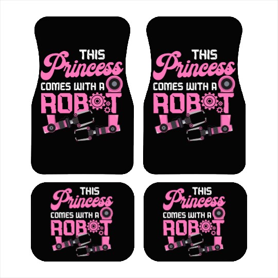 Robot Robotics Engineer Female Car Mats