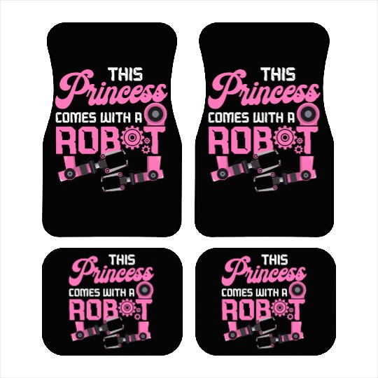 Robot Robotics Engineer Female Car Mats