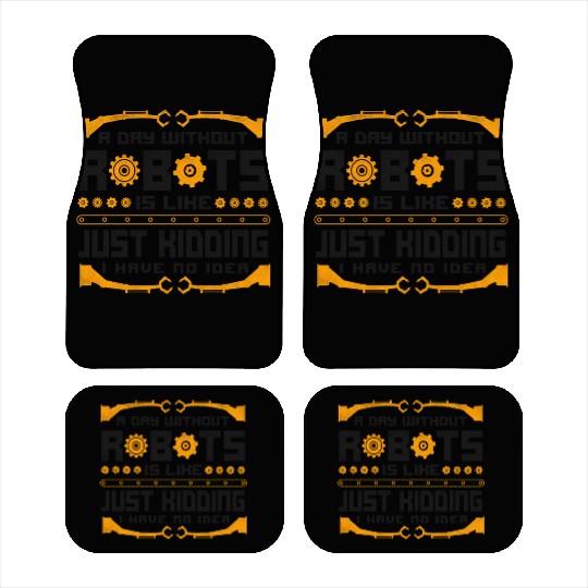 Robot Robotics Engineer Vintage A Car Mats