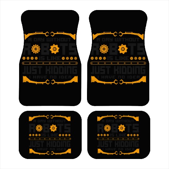 Robot Robotics Engineer Vintage A Car Mats