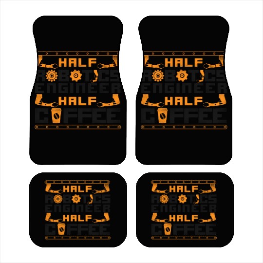 Robot Robotics Engineer Coffee Car Mats