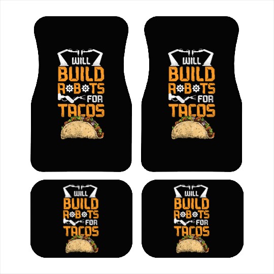 Robot Robotics Engineer Taco Car Mats