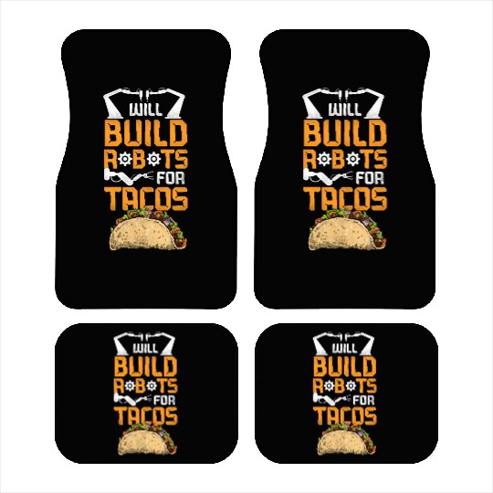 Robot Robotics Engineer Taco Car Mats