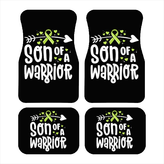 Son Of A Warrior Lymphoma Cancer Awareness Family Car Mats
