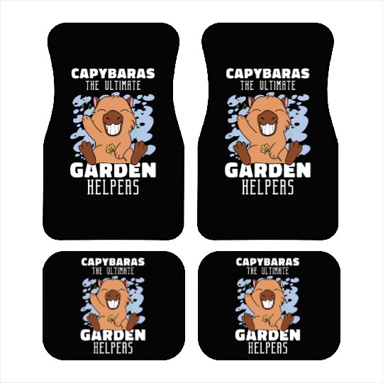 Gardening Capybara Garden Planting Gardener Car Mats