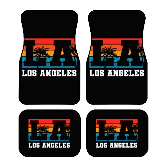 Los Angeles LA California Gift Car Mats