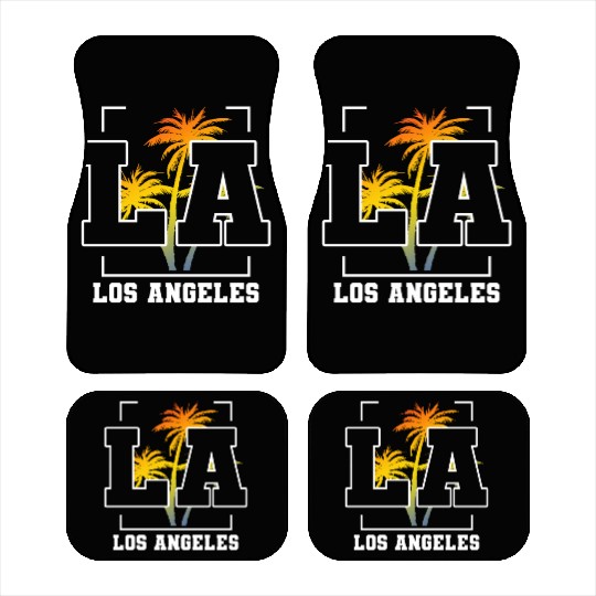 Los Angeles LA California Gift Car Mats