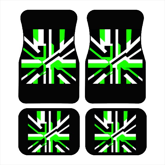 Cyberpunk Inspired Green Theme - Highway Car Mats