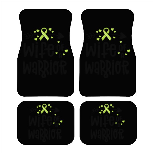 Wife Of A Warrior Lymphoma Cancer Awareness Car Mats