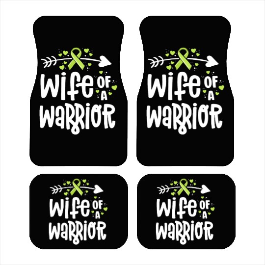 Wife Of A Warrior Lymphoma Cancer Awareness Car Mats