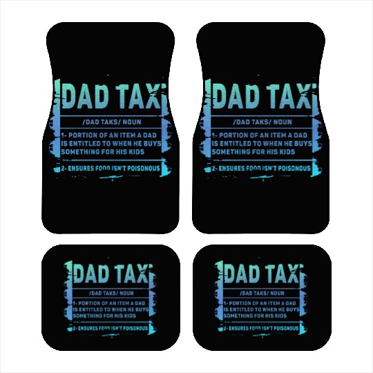 Vintage Dad Tax Definition Men Funny Father's Day Car Mats