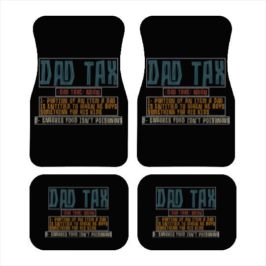 Vintage Dad Tax Definition Men Funny Father's Day Car Mats