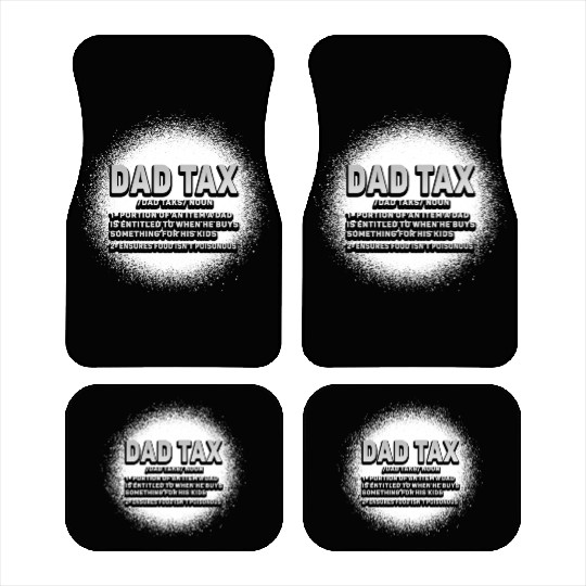 Vintage Dad Tax Definition Men Funny Father's Day Car Mats