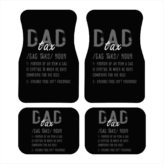 Vintage Dad Tax Definition Men Funny Father's Day Car Mats