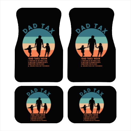 Vintage Dad Tax Definition Men Funny Father's Day Car Mats