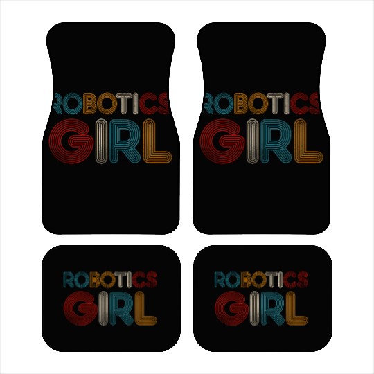 Robot Robotics Engineer Girl Car Mats