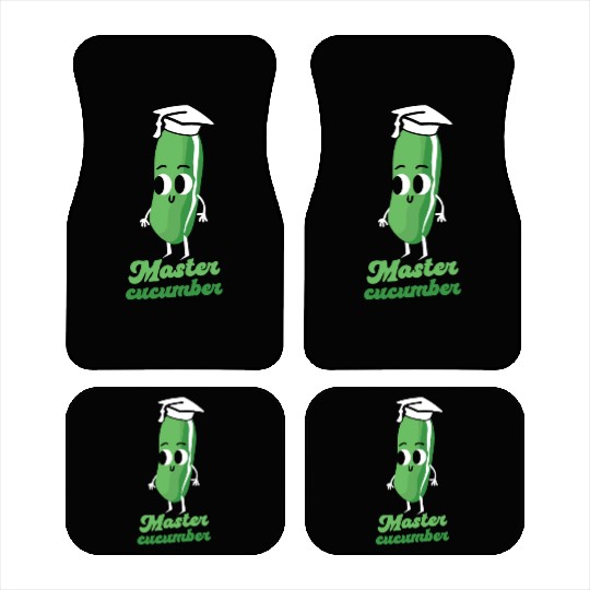 Master Cucumber Vegetarian Vegetable Veggies Vegan Car Mats