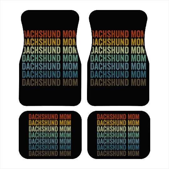 Dachshund Mom Sunflower Dachshund Mom Dog Lover Car Mats