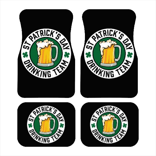 St Patricks Day Drinking Team Beer Car Mats