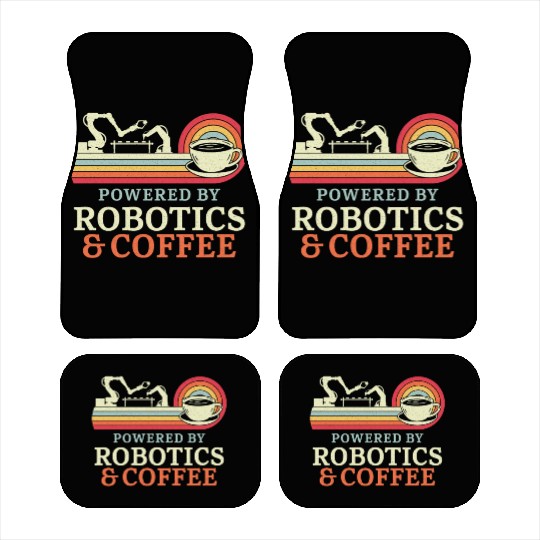 Robot Robotics Engineer Coffee Car Mats