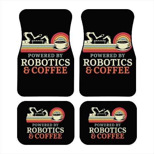 Robot Robotics Engineer Coffee Car Mats