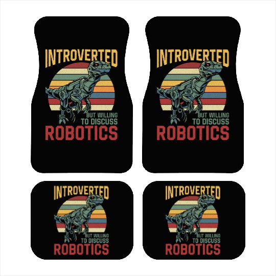 Robot Robotics Engineer Retro Car Mats