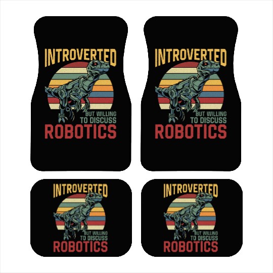 Robot Robotics Engineer Retro Car Mats