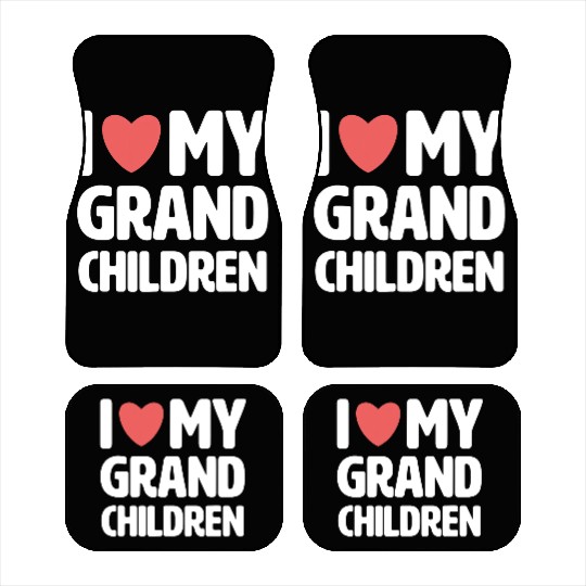 I Love My Grandchildren Car Mats Proud Grandma Gran