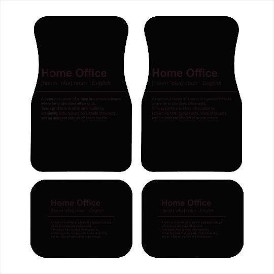 Home Office Funny Definition Car Mats
