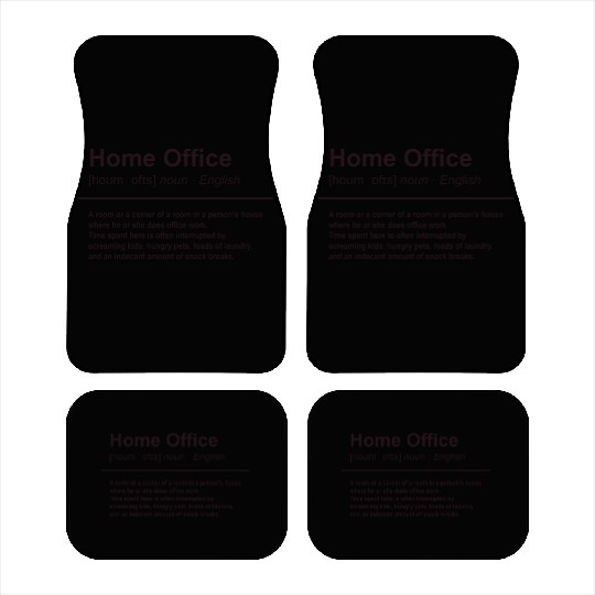 Home Office Funny Definition Car Mats