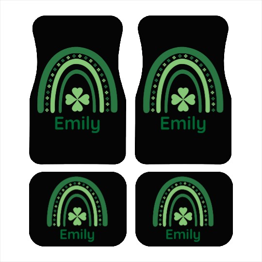 Emily Clover Charm Boho Rainbow Car Mats