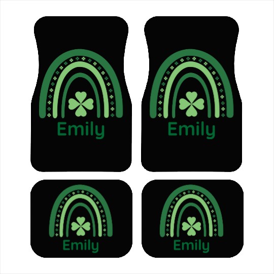 Emily Clover Charm Boho Rainbow Car Mats