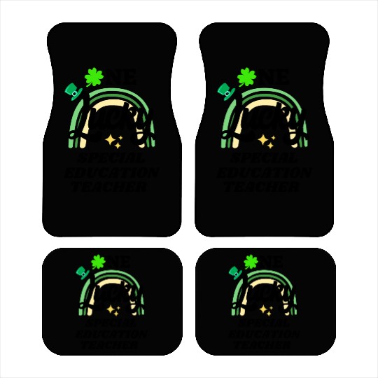 Special education teacher, St Patrick's Day Gift Car Mats