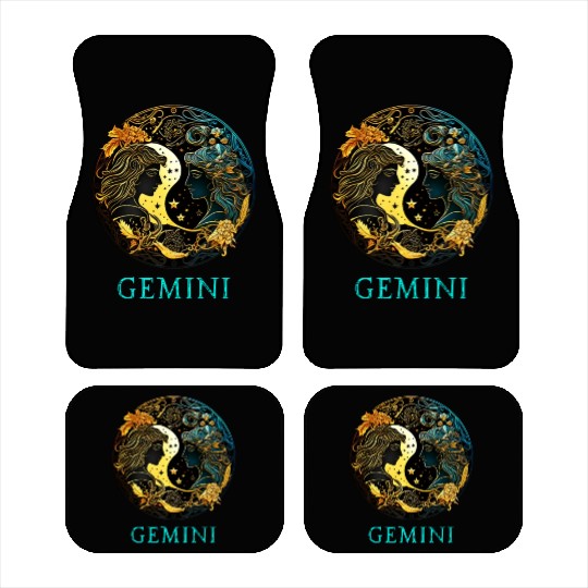 Embrace Your Gemini Identity: Gemini Pride Zodiac Car Mats