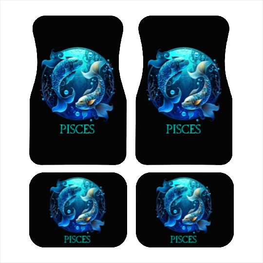Embrace Your Pisces Identity: Pisces Pride Zodiac Car Mats