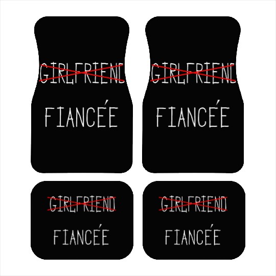 Girlfriend Fiancee Couple Engagement Engaged Car Mats
