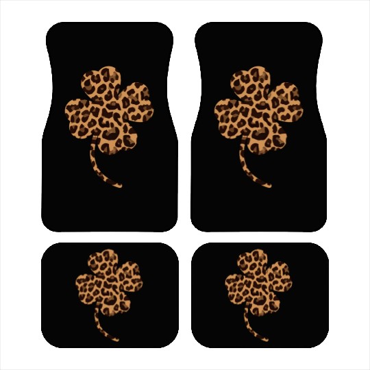 Shamrock Leopard Car Mats