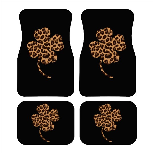 Shamrock Leopard Car Mats