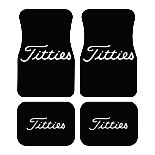 funny golf titties funny saying golfer golfing Car Mats