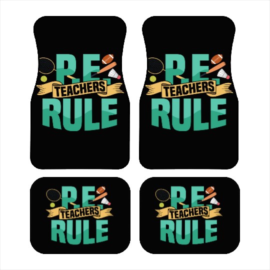 P.E. Teachers Rule Physical Education School Car Mats