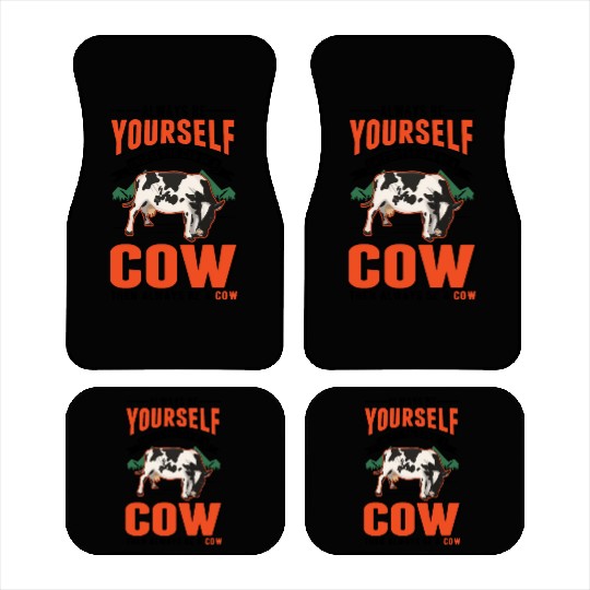 Cow Gift Farmer Cattle Breeder Cows Car Mats