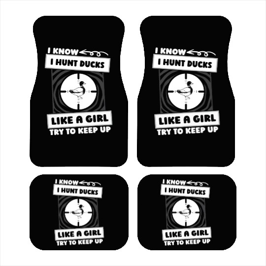 Duck Hunting Girl Car Mats