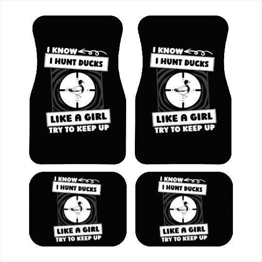 Duck Hunting Girl Car Mats