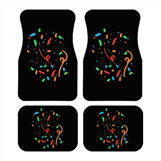 Funny Carnival Costumes & Fancy Dress Car Mats Black