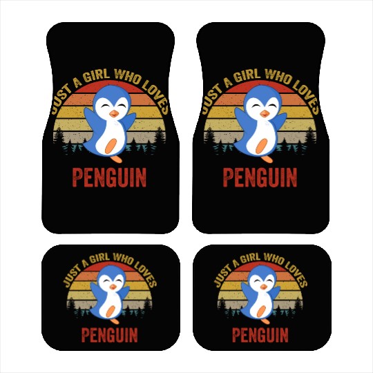 Just A Girl Who Loves Penguins Penguin Lover Car Mats