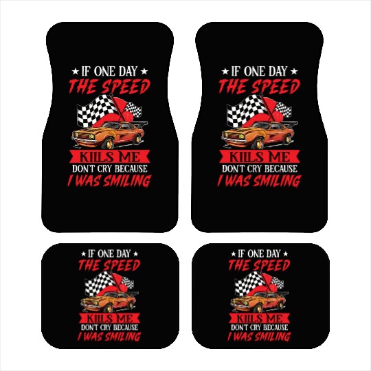 Race Car Dirt Track Racing Funny Racer Race Car Car Mats