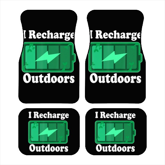 Nature Lover Outdoors Quote Car Mats
